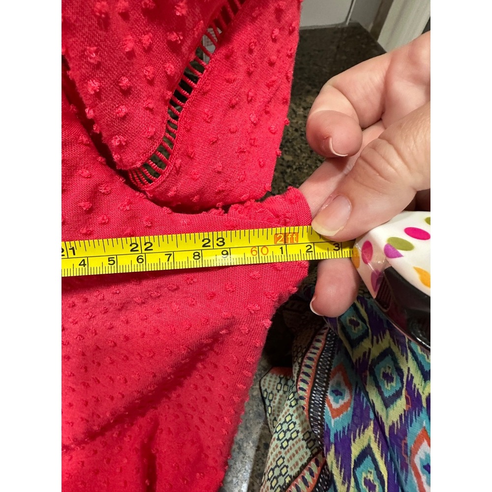 zac‎ and rachel woman pink minky dot blouse 3xl - Picture 7 of 7